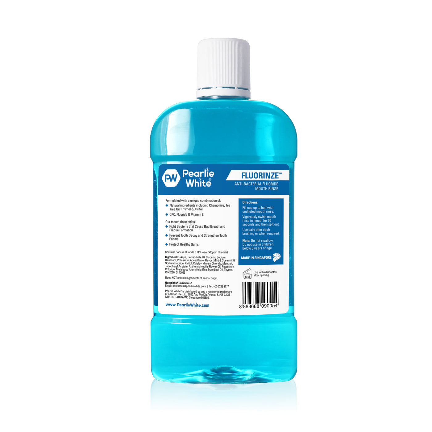 Pearlie White Fluorinze Antibacterial Fluoride Mouth Rinse 750ml