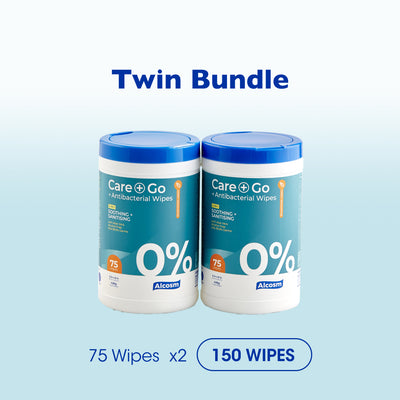 75 Wipes (Twin Bundle) - Antibacterial Classic Wipes